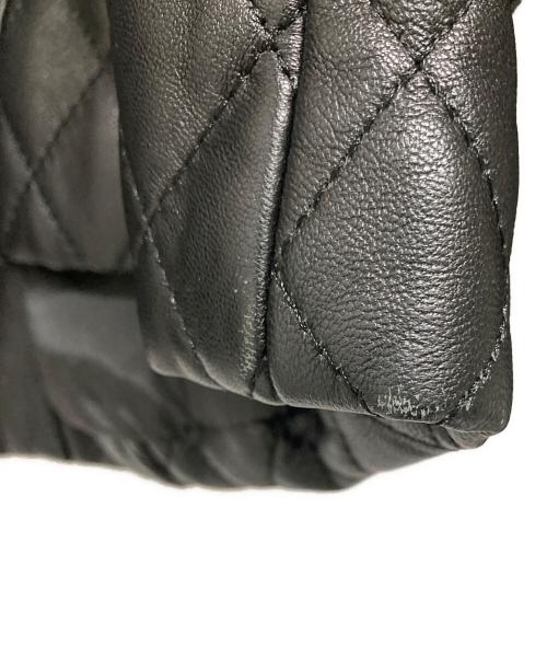 MACKINTOSH LONDON（マッキントッシュ ロンドン）MACKINTOSH LONDON (マッキントッシュ ロンドン) キルティングレザーノーカラージャケット ブラック サイズ:44の古着・服飾アイテム