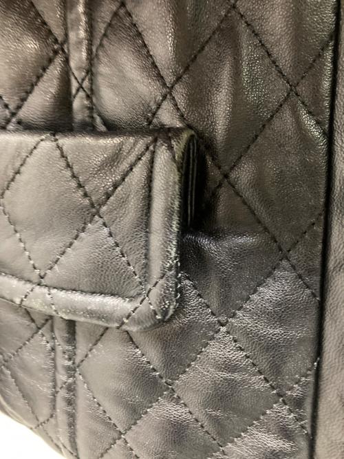 MACKINTOSH LONDON（マッキントッシュ ロンドン）MACKINTOSH LONDON (マッキントッシュ ロンドン) キルティングレザーノーカラージャケット ブラック サイズ:44の古着・服飾アイテム