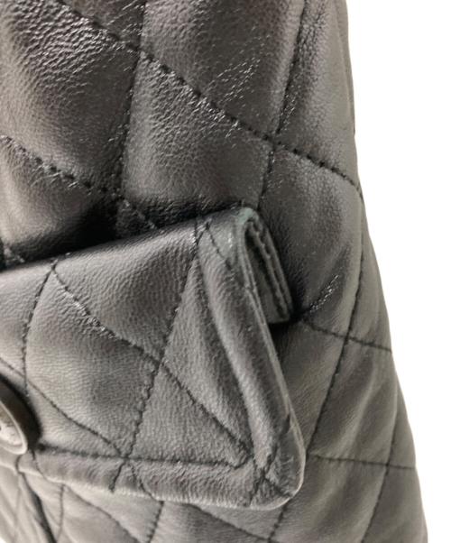 MACKINTOSH LONDON（マッキントッシュ ロンドン）MACKINTOSH LONDON (マッキントッシュ ロンドン) キルティングレザーノーカラージャケット ブラック サイズ:44の古着・服飾アイテム