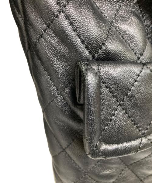 MACKINTOSH LONDON（マッキントッシュ ロンドン）MACKINTOSH LONDON (マッキントッシュ ロンドン) キルティングレザーノーカラージャケット ブラック サイズ:44の古着・服飾アイテム