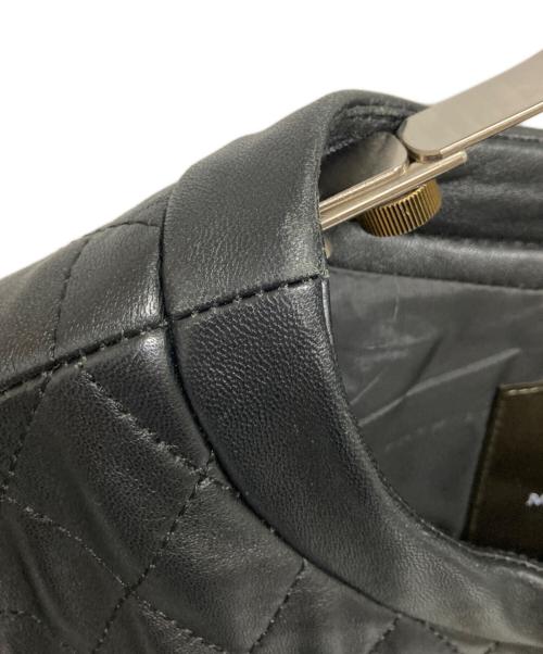 MACKINTOSH LONDON（マッキントッシュ ロンドン）MACKINTOSH LONDON (マッキントッシュ ロンドン) キルティングレザーノーカラージャケット ブラック サイズ:44の古着・服飾アイテム