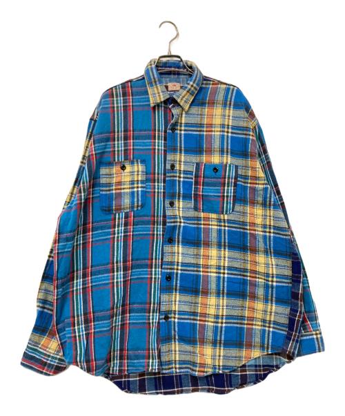 SUGAR CANE（シュガーケーン）SUGAR CANE (シュガーケーン) チェックシャツ ブルー サイズ:下記参照の古着・服飾アイテム