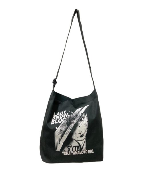 s'yte（サイト）s'yte (サイト) KAZUO KAMIMURA (カズオ カミムラ) LADY SNOWBLOOD DOUBLE-SIDED PRINT TOTE BAG ブラック サイズ:下記参照の古着・服飾アイテム