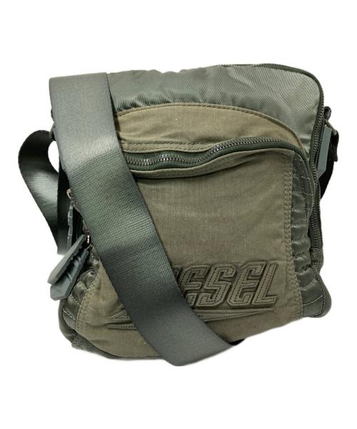 DIESEL（ディーゼル）DIESEL (ディーゼル) ミリタリーショルダーバッグ グリーン サイズ:下記参照の古着・服飾アイテム