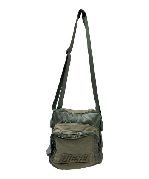 DIESEL（ディーゼル）DIESEL (ディーゼル) ミリタリーショルダーバッグ グリーン サイズ:下記参照の古着・服飾アイテム