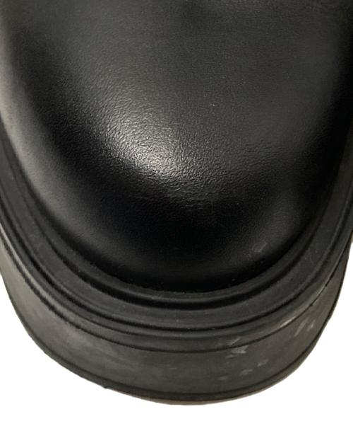 VALENTINO（ヴァレンティノ）VALENTINO (ヴァレンティノ) ユニークフォーム ロックスタッズブーツ ブラック サイズ:38 1/2の古着・服飾アイテム