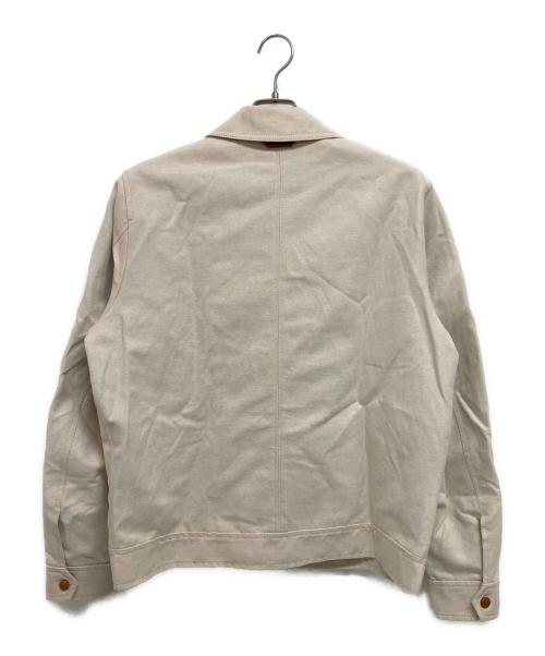 COACH（コーチ）COACH (コーチ) デニムジップアップジャケット アイボリー サイズ: Lの古着・服飾アイテム