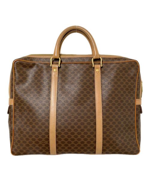 CELINE（セリーヌ）CELINE (セリーヌ) マカダム柄ブリーフケース ブラウン×ベージュ サイズ:下記参照の古着・服飾アイテム