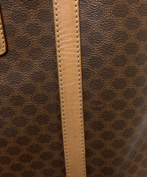 CELINE（セリーヌ）CELINE (セリーヌ) マカダム柄ブリーフケース ブラウン×ベージュ サイズ:下記参照の古着・服飾アイテム