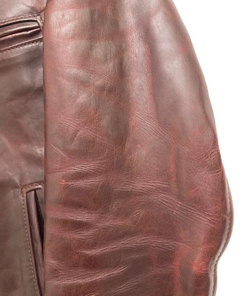 Aero LEATHER（エアロレザー）Aero LEATHER (エアロレザー) ハーフベルテッドジャケット ブラウン サイズ:34の古着・服飾アイテム