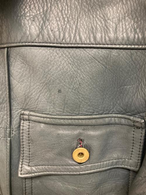 EARLY MOUNTAIN WORKS（アーリーマウンテンワークス）EARLY MOUNTAIN WORKS (アーリーマウンテンワークス) レザージャケット グレー サイズ:XLの古着・服飾アイテム
