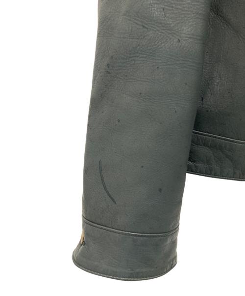 EARLY MOUNTAIN WORKS（アーリーマウンテンワークス）EARLY MOUNTAIN WORKS (アーリーマウンテンワークス) レザージャケット グレー サイズ:XLの古着・服飾アイテム