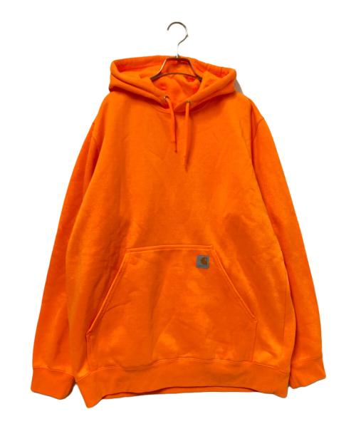 CarHartt（カーハート）CarHartt (カーハート) プルオーバーパーカー オレンジ サイズ: Lの古着・服飾アイテム