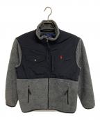 POLO RALPH LAURENポロ・ラルフローレン）の古着「フリースジャケット」｜グレー×ブラック