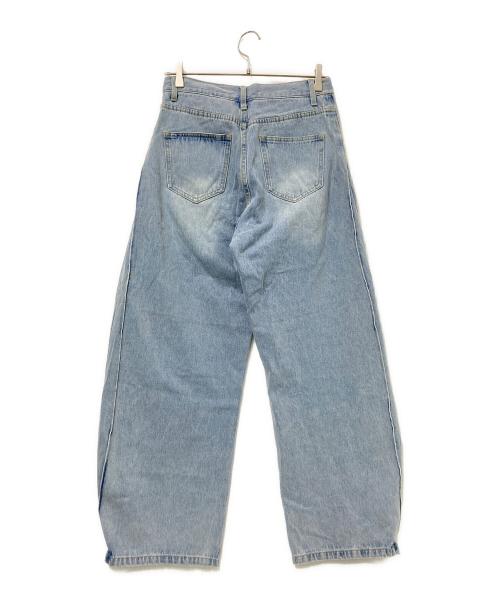 YENN（イエン）YENN (イエン) SIDE PLEATED DENIM PANTS インディゴ サイズ:38の古着・服飾アイテム