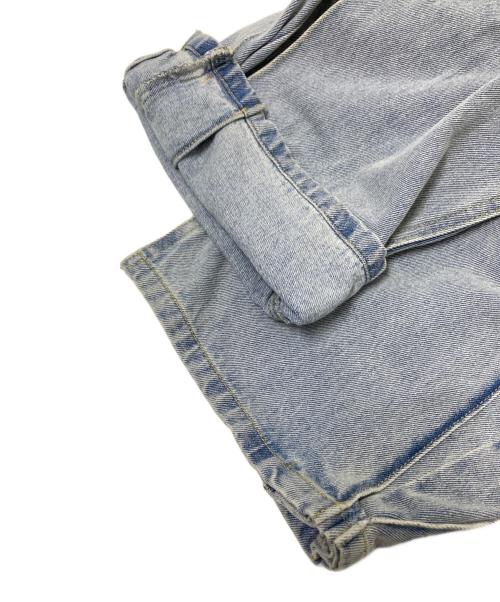 YENN（イエン）YENN (イエン) SIDE PLEATED DENIM PANTS インディゴ サイズ:38の古着・服飾アイテム