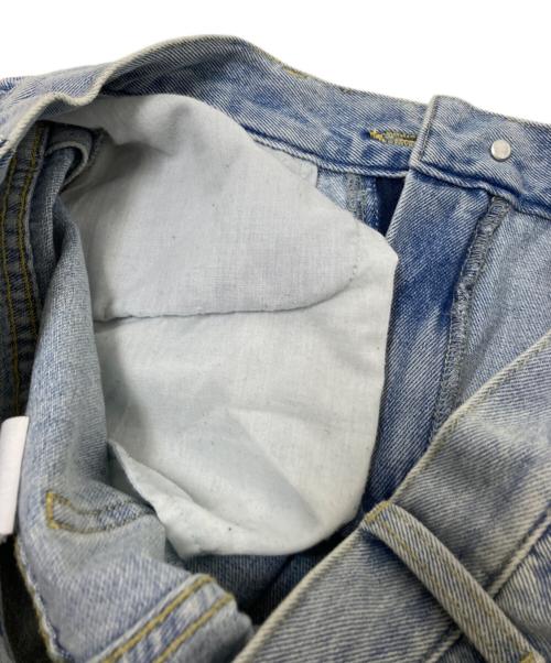 YENN（イエン）YENN (イエン) SIDE PLEATED DENIM PANTS インディゴ サイズ:38の古着・服飾アイテム