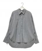 STUDIOUSステュディオス）の古着「Wide Stripe 2way Shirt」｜グレー