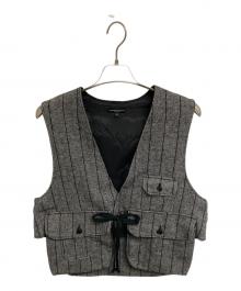 Engineered Garments（エンジニアド ガーメンツ）の古着「Fowl Vest Poly Wool Herrinbone」｜グレー