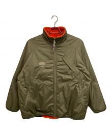 is-ness（イズネス）の古着「1LDK別注 REVERSIBLE FLEECE JACKET」｜オリーブ×オレンジ