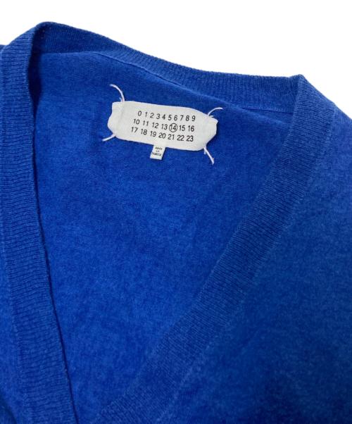 Maison Margiela（メゾンマルジェラ）Maison Margiela (メゾンマルジェラ) エルボーパッチカーディガン ブルー サイズ:Sの古着・服飾アイテム