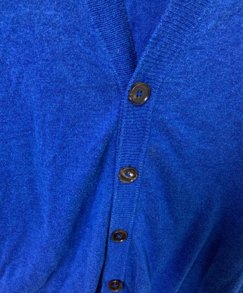 Maison Margiela（メゾンマルジェラ）Maison Margiela (メゾンマルジェラ) エルボーパッチカーディガン ブルー サイズ:Sの古着・服飾アイテム