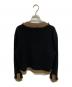 BOWTE (バウト) 12G CASHMERE FRINGE CARDIGAN ブラック×ブラウン サイズ:FREE：15000円