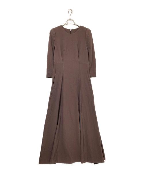 Ameri（アメリ）Ameri (アメリ) TRICOT TIE SET DRESS ブラウン サイズ:Mの古着・服飾アイテム