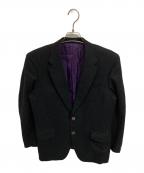 Paul Smith Londonポールスミスロンドン）の古着「カシミヤ2Bジャケット」｜グレー×パープル
