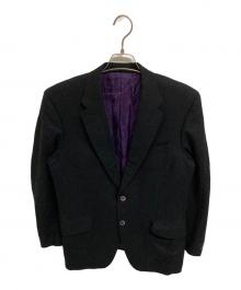 Paul Smith London（ポールスミスロンドン）の古着「カシミヤ2Bジャケット」｜グレー×パープル