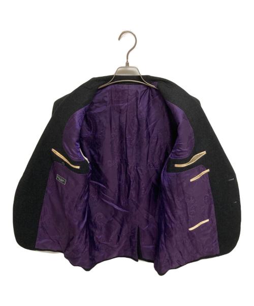 Paul Smith London（ポールスミスロンドン）Paul Smith London (ポールスミスロンドン) カシミヤ2Bジャケット グレー×パープル サイズ:L2の古着・服飾アイテム