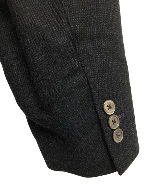 Paul Smith London（ポールスミスロンドン）Paul Smith London (ポールスミスロンドン) カシミヤ2Bジャケット グレー×パープル サイズ:L2の古着・服飾アイテム