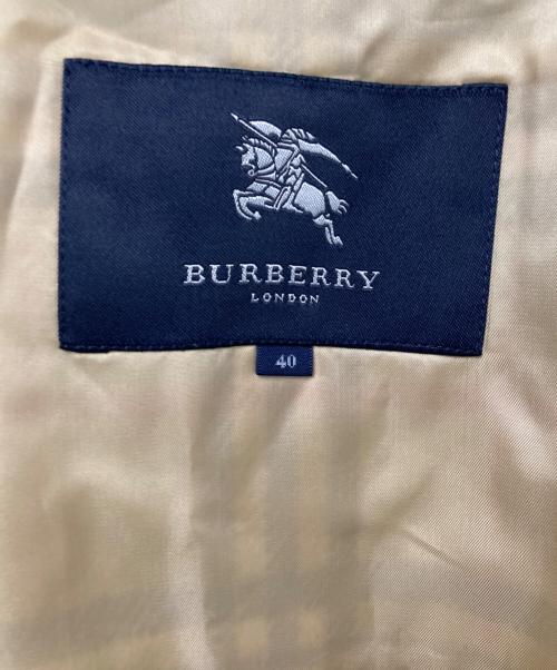 BURBERRY LONDON（バーバリーロンドン）BURBERRY LONDON (バーバリーロンドン) ライナー付トレンチコート グリーン×ベージュ サイズ:40の古着・服飾アイテム