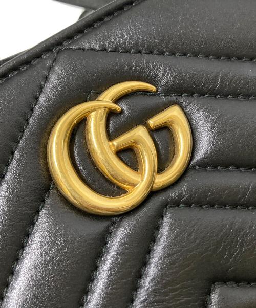GUCCI（グッチ）GUCCI (グッチ) キルティングトップハンドル2WAYバッグ ブラック サイズ:下記参照の古着・服飾アイテム