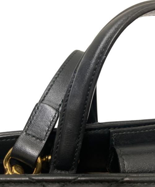 GUCCI（グッチ）GUCCI (グッチ) キルティングトップハンドル2WAYバッグ ブラック サイズ:下記参照の古着・服飾アイテム