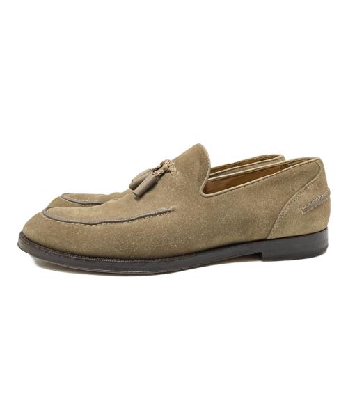 JIMMY CHOO（ジミーチュウ）JIMMY CHOO (ジミーチュウ) タッセルローファー ベージュ サイズ:42の古着・服飾アイテム