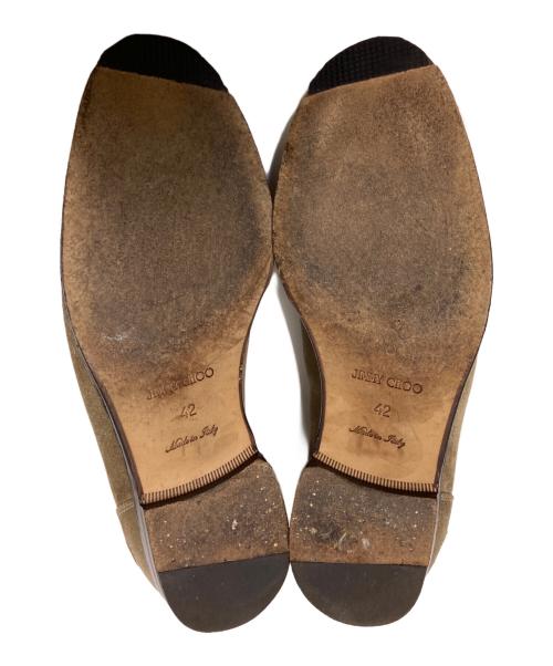 JIMMY CHOO（ジミーチュウ）JIMMY CHOO (ジミーチュウ) タッセルローファー ベージュ サイズ:42の古着・服飾アイテム