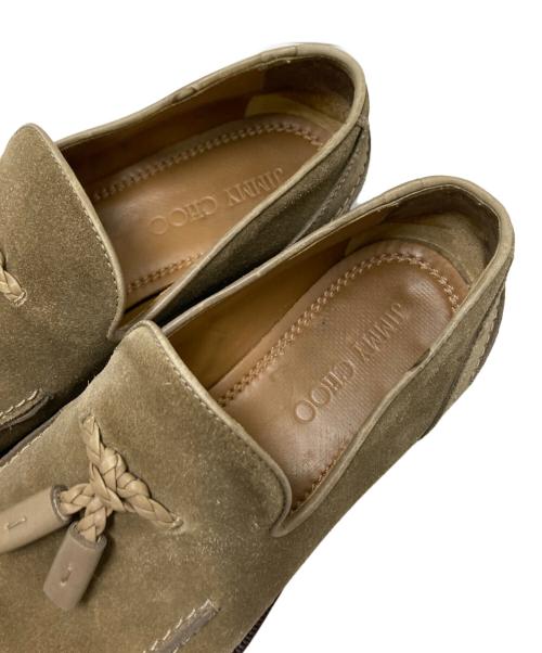 JIMMY CHOO（ジミーチュウ）JIMMY CHOO (ジミーチュウ) タッセルローファー ベージュ サイズ:42の古着・服飾アイテム