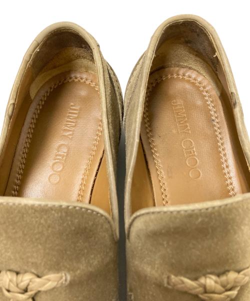 JIMMY CHOO（ジミーチュウ）JIMMY CHOO (ジミーチュウ) タッセルローファー ベージュ サイズ:42の古着・服飾アイテム
