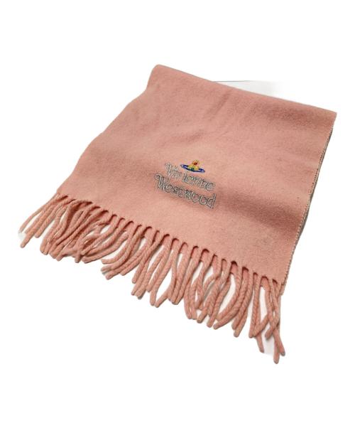 Vivienne Westwood（ヴィヴィアンウエストウッド）Vivienne Westwood (ヴィヴィアンウエストウッド) マフラー ピンク サイズ:下記参照の古着・服飾アイテム