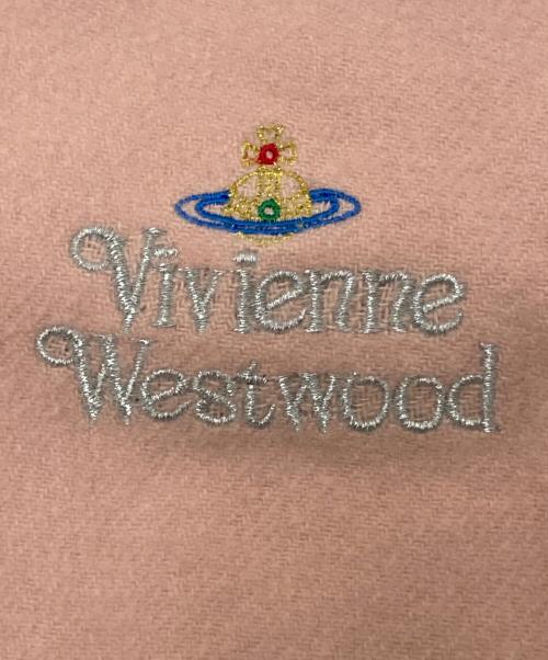 Vivienne Westwood（ヴィヴィアンウエストウッド）Vivienne Westwood (ヴィヴィアンウエストウッド) マフラー ピンク サイズ:下記参照の古着・服飾アイテム
