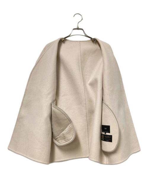 23区（ニジュウサンク）23区 (ニジュウサンク) MANTECOリバー ショート コート アイボリー サイズ:36の古着・服飾アイテム