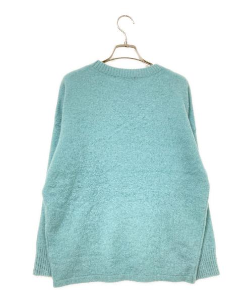 UNTITLED（アンタイトル）UNTITLED (アンタイトル) ウールフォックスクルーネックニット グリーン サイズ:Mの古着・服飾アイテム