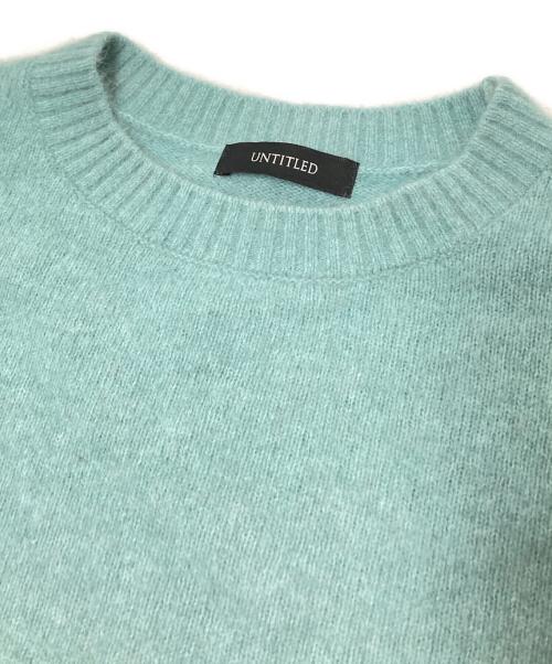 UNTITLED（アンタイトル）UNTITLED (アンタイトル) ウールフォックスクルーネックニット グリーン サイズ:Mの古着・服飾アイテム
