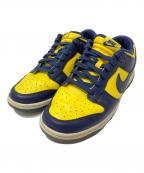 NIKEナイキ）の古着「ローカットスニーカー」｜ネイビー×イエロー