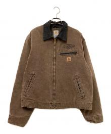 CarHartt（カーハート）の古着「企業刺繍デトロイトジャケット」｜ブラウン×ブラック