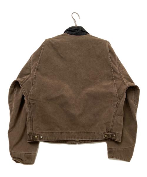 CarHartt（カーハート）CarHartt (カーハート) 企業刺繍デトロイトジャケット ブラウン×ブラック サイズ: Lの古着・服飾アイテム