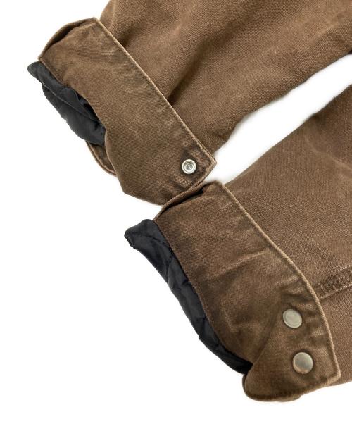 CarHartt（カーハート）CarHartt (カーハート) 企業刺繍デトロイトジャケット ブラウン×ブラック サイズ: Lの古着・服飾アイテム