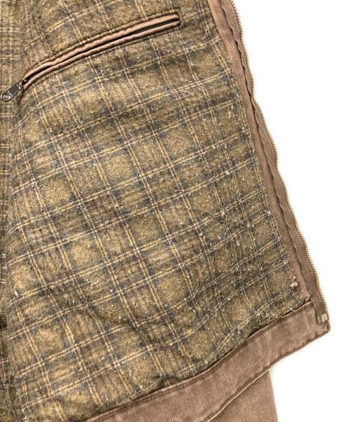 CarHartt（カーハート）CarHartt (カーハート) 企業刺繍デトロイトジャケット ブラウン×ブラック サイズ: Lの古着・服飾アイテム