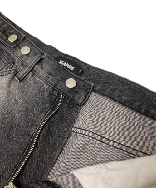 X-LARGE（エクストララージ）X-LARGE (エクストララージ) FADED BAGGY DENIM PANTS グレー サイズ:32の古着・服飾アイテム